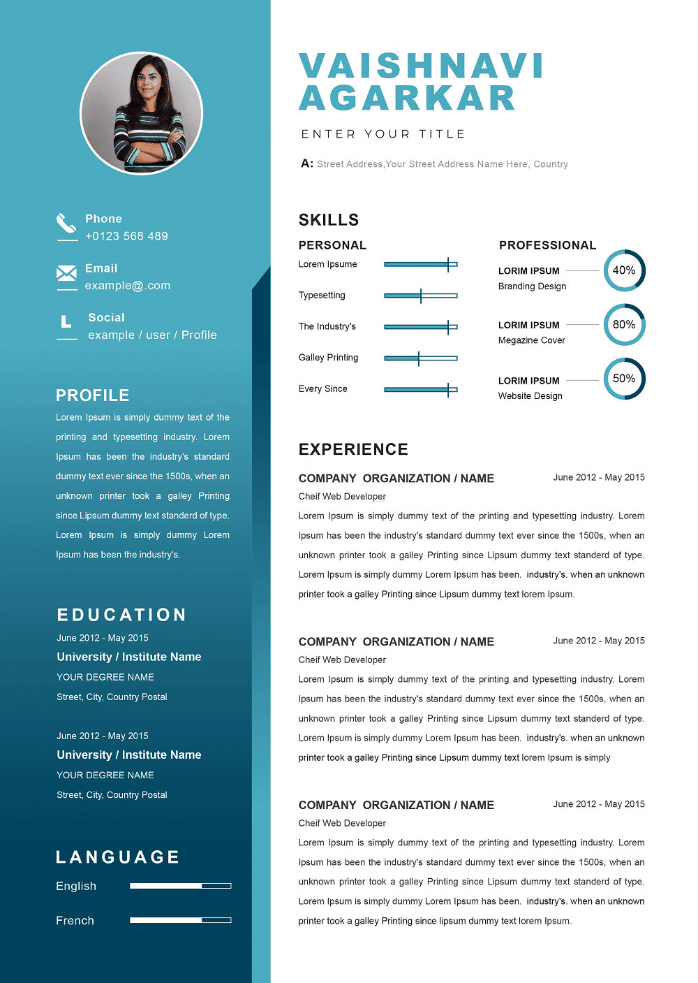 The Ultimate Proffessional Resume - Resume Template 1 01 1 